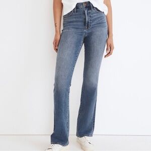 Madewell Skinny Flare Jeans Whalen Wash High Waisted Stretch Denim 26 NEW